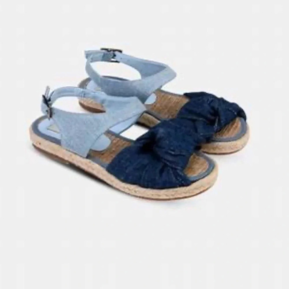 Stella McCartney Rori Denim Girls Sandals Size EU 30 US 12.5-13 - Picture 1 of 11